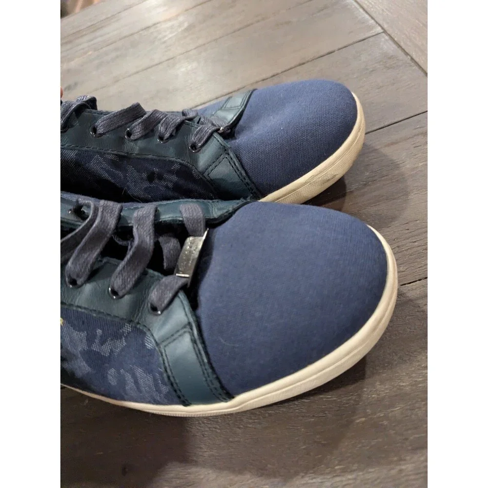 Ted Baker London Keeran 3 Mens Size‎ 12 Blue Canvas Low Top Casual Sneakers